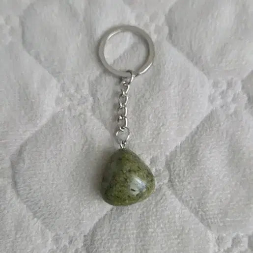 [BUNJANG] Green Stone Keychain / 녹색 돌 키링