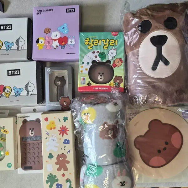 [BUNJANG] BTS x LINE Friends BT21 Collaboration 11-Item Bundle Set (Sealed) / [새상품 미개봉 희귀템] BTS 와 라인프렌즈의 콜라보 굿즈 11종모음