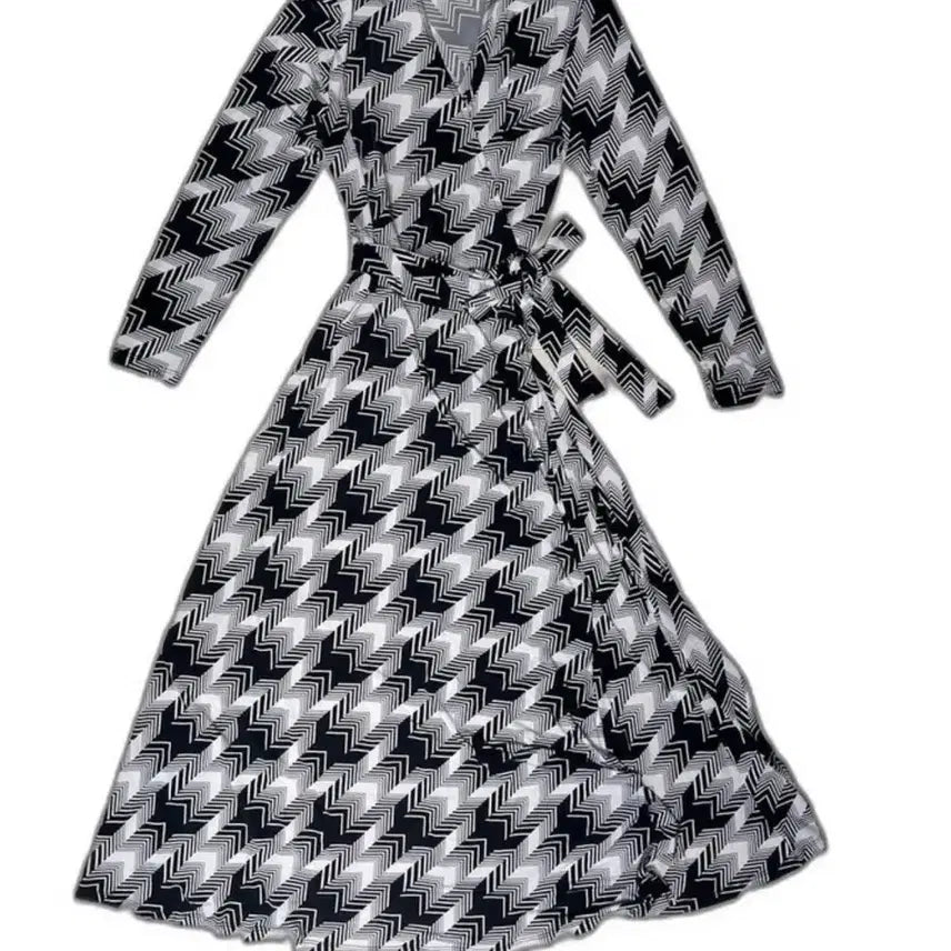 [BUNJANG] Splash Cooling Wrap Long Dress / Splash 쿨링 랩 롱원피스 시원한 촉감 (-66까지)
