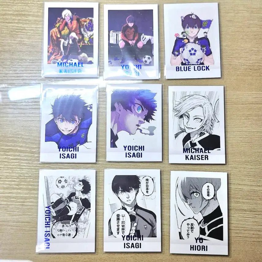 [BUNJANG] Blue Lock Original Art Pascha Card Bundle - Michael Kaiser, Yoichi Isagi, Isori / 블루록 원화 파샤 일괄 미하엘 카이저 이사기 요이치 히오리