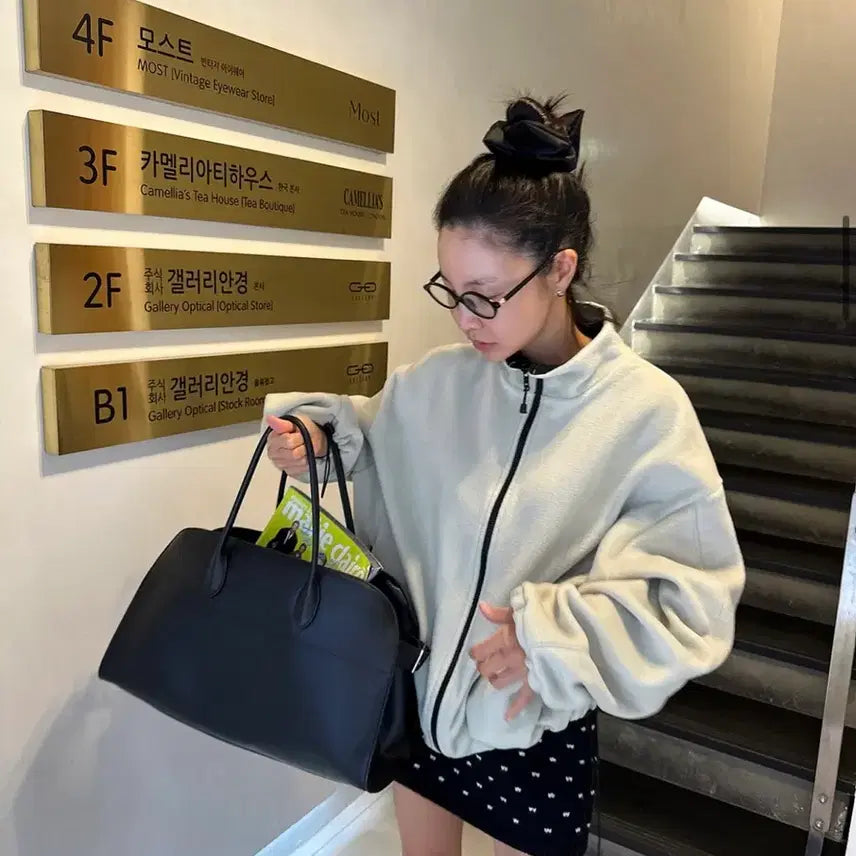 [BUNJANG] Denorita Boxy Fleece Jumper / 드노리타 박스아웃핏 후리스 JP