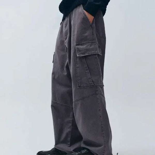[BUNJANG] Intempomood Naughty Cargo String Pants Dark Purple M / [M] 인템포무드 너티 카고 스트링 팬츠_다크퍼플