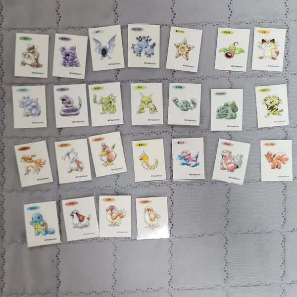 [BUNJANG] Pokemon 30th Anniversary Artwork Sticker Bundle Set / 포켓몬 30주년 아트웍 띠부씰 25종 일괄