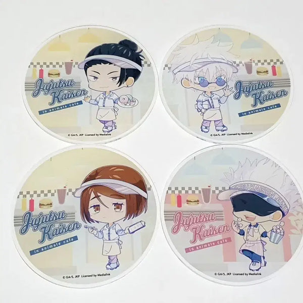 [BUNJANG] Jujutsu Kaisen Collaboration Cafe Acrylic Coaster Bundle Set / 주술회전 애니메이트 카페 아크릴 코스터 특전 일괄