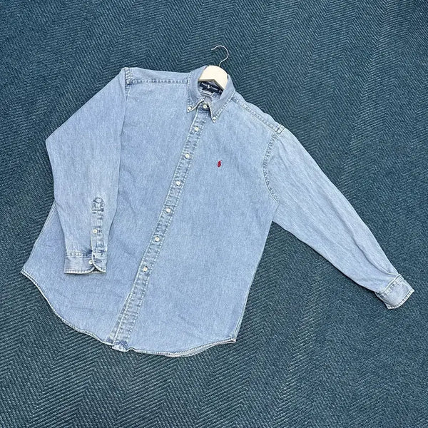 [BUNJANG] Polo Ralph Lauren Cotton Shirt / [M] 폴로 청 셔츠 만원샵