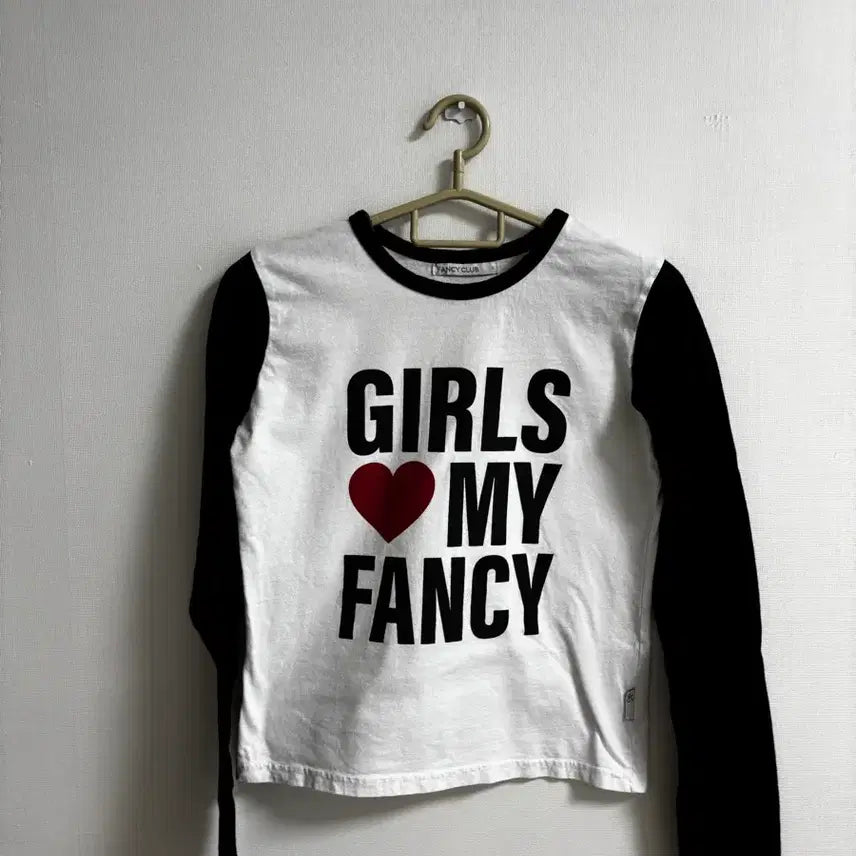 [BUNJANG] Fancy Club Long Sleeve T-Shirt Size 1 / 팬시클럽 긴팔티셔츠 1사이즈