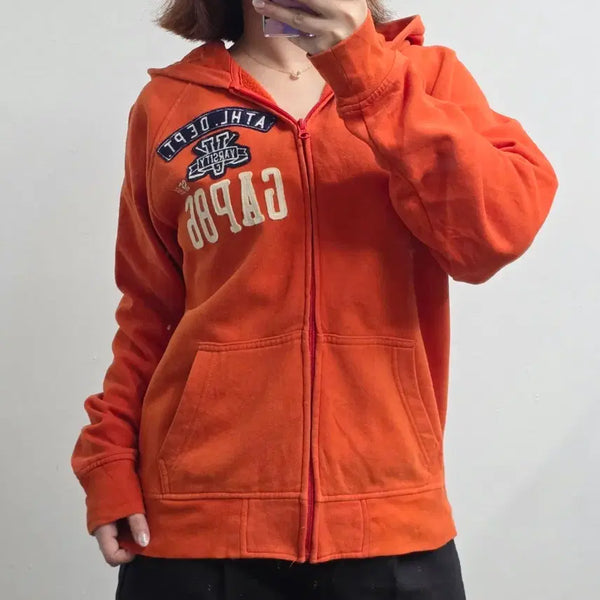 [BUNJANG] GAP Kids Orange Zip-Up Hoodie (Size 160/14-15) / [프립]160(14-15)/갭 후드 집업 오렌지