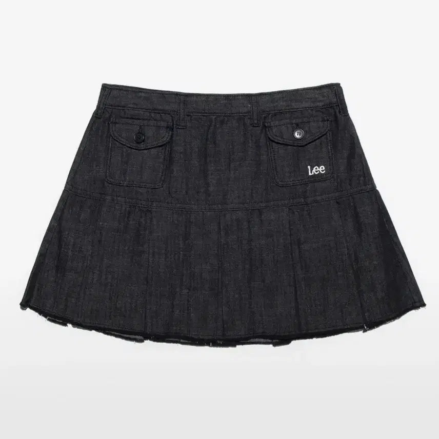 [BUNJANG] Lee Women's Cotton Pleated Skirt Black / Lee 리 우먼 코튼 플리츠 스커트 블랙