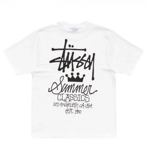 [BUNJANG] Stussy Summer Classic T-Shirt White XL / 스투시 썸머 클래식 반팔 티셔츠 화이트 [XL]