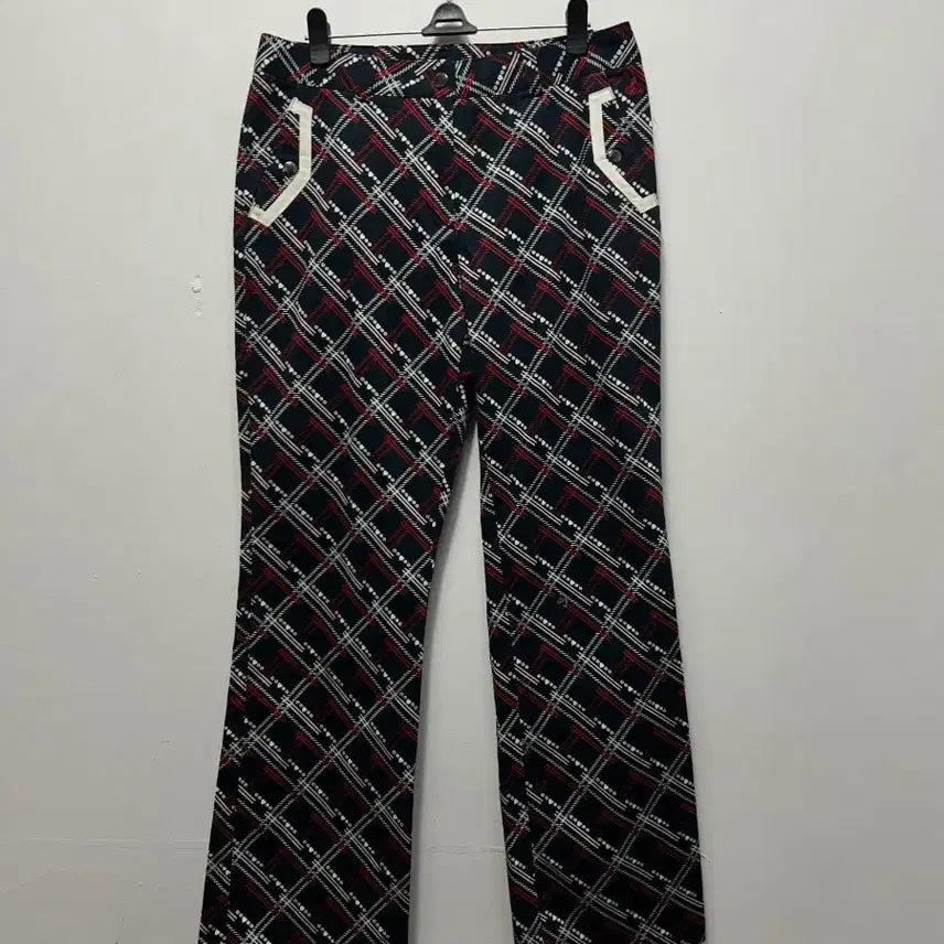 [BUNJANG] Beanpole Golf Women's Check Pattern Pants Size S / 빈폴 골프 체크 패턴 바지 여성 S