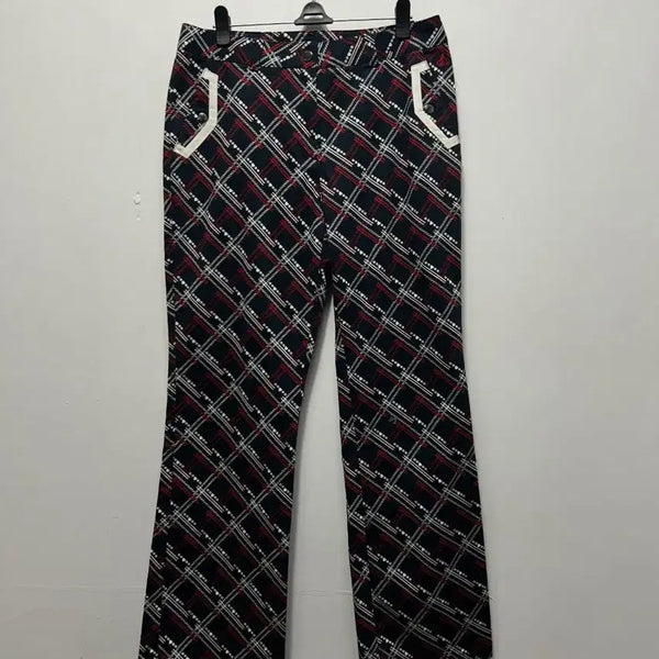 [BUNJANG] Beanpole Golf Women's Check Pattern Pants Size S / 빈폴 골프 체크 패턴 바지 여성 S