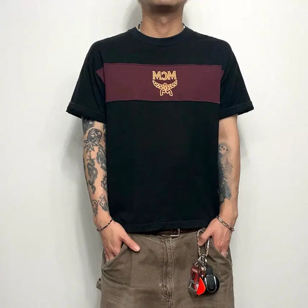 [BUNJANG] MCM 90s Vintage Cropped T-Shirt / 90s MCM 엠씨엠 빈티지 크롭 반팔티셔츠