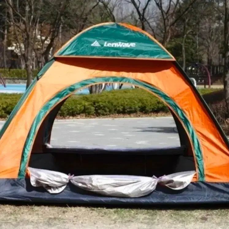 [BUNJANG] One-Touch Camping Tent 3-Person Extra Large, Waterproof, Double Door Opening / 무배새원터치텐트캠핑텐트3인ㅡ4인초대형양문개방방수가방36