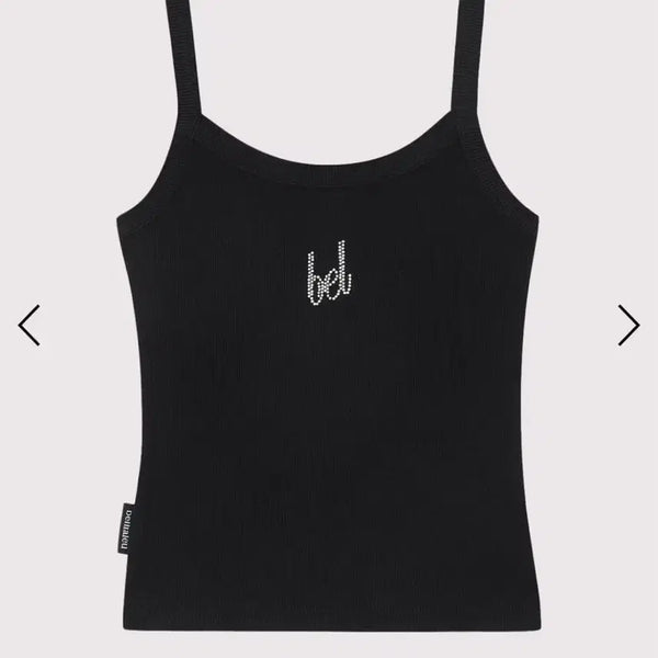 [BUNJANG] Belliar Twinkle Tank Top Black / 벨리아르 트윙클 탱크 탑 나시 슬리브리스 블랙