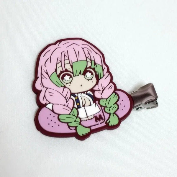[BUNJANG] Demon Slayer Kanroji Mitsuri Hair Clip / 귀멸의 칼날 칸로지 미츠리 굿즈 머리핀 집게 쿠지 뽑기 가챠