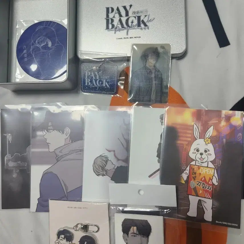 [BUNJANG] Payback Mofun Collaboration Tin Case Keyring Set Bundle / 페이백 모펀 콜카 틴케이스 키링 세트 일괄