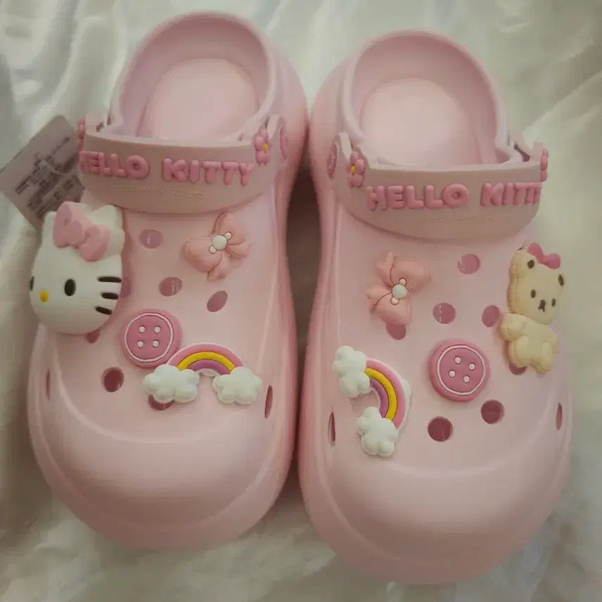 [BUNJANG] Hello Kitty Pink Slippers / 헬로키티 핑크 슬리퍼 새상품