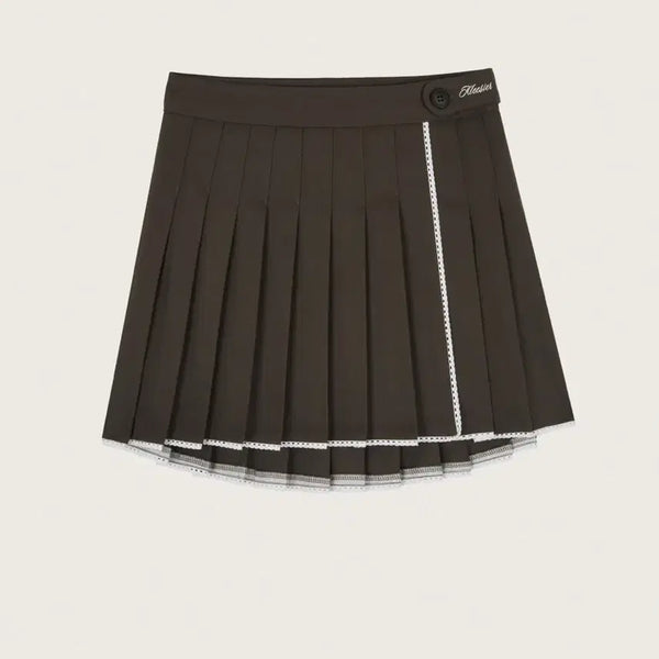 [BUNJANG] Clishure Crepe Skirt Brown M / 클리시어 크레페 스커트 브라운 m
