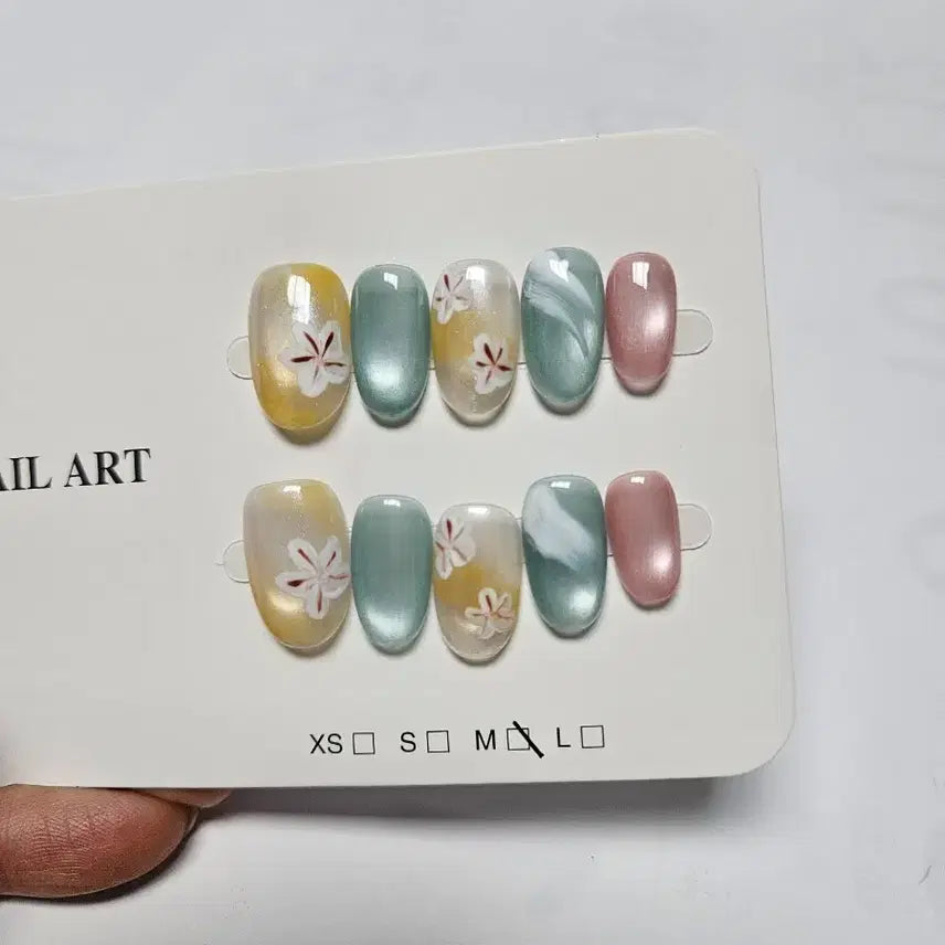 [BUNJANG] Handmade Magnetic Nail Tips Set (M Size) / 수제 자석 네일팁 3세트