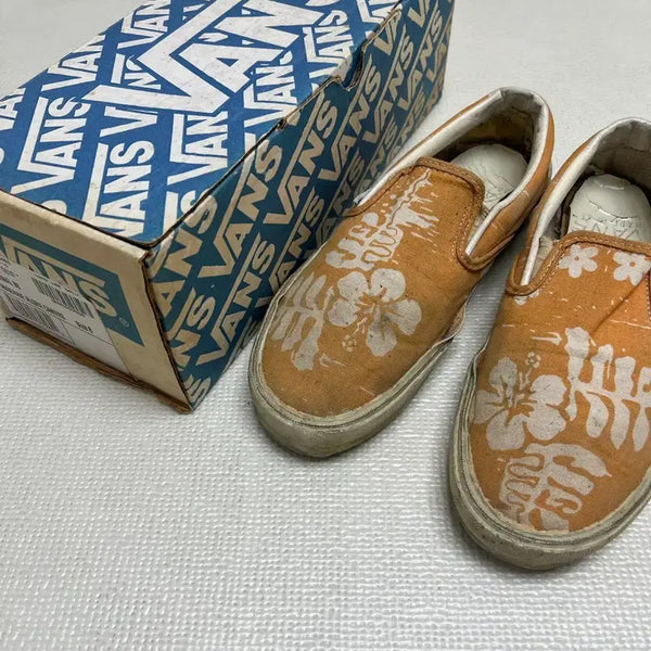 [BUNJANG] VANS 98' Aloha Slip-On Sneakers (Size 8) / 90s 반스 오리지널98 슬립온 반도렌 알로하 컨버스 옐로우 8사이즈