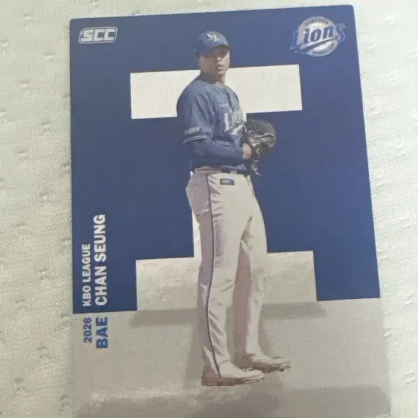 [BUNJANG] 2026 KBO Samsung Lions Bae Chan-seong Alphabet Card / 2026 kbo 카드 삼성 라이온즈 배찬성 알파벳