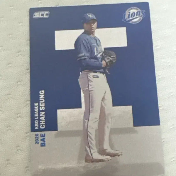 [BUNJANG] 2026 KBO Samsung Lions Bae Chan-seong Alphabet Card / 2026 kbo 카드 삼성 라이온즈 배찬성 알파벳