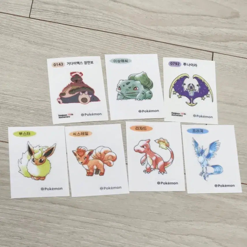 [BUNJANG] Pokemon 30th Anniversary Bread Stickers Bundle Set / 포켓몬 30주년 띠부씰 일괄