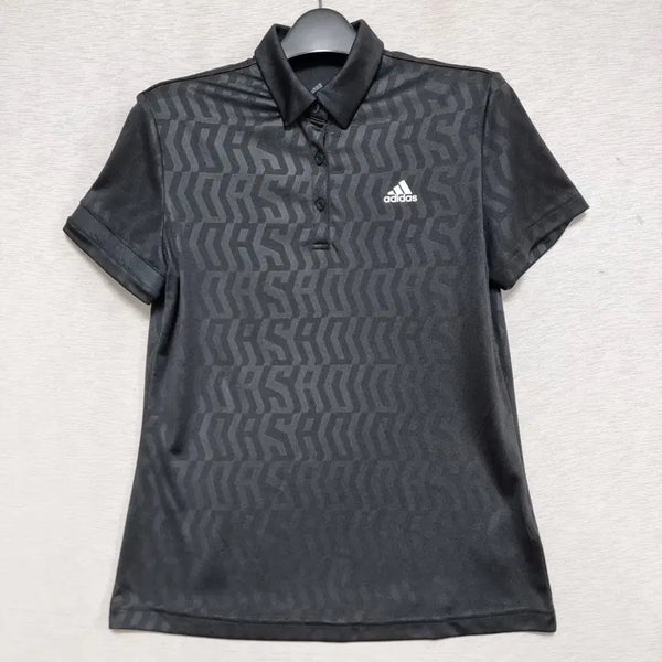 [BUNJANG] Adidas Black Golf Polo Shirt Women's Size 55 / 아디다스 블랙 골프 카라티 여자55사이즈ㅡ0414ㅇㅇ