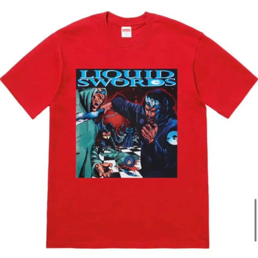 [BUNJANG] Supreme 18FW GZA Liquid Swords T-Shirt Red / (M)슈프림 18FW GZA Liquid Swords 티셔츠 레드