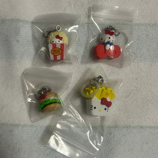 [BUNJANG] Sanrio Hello Kitty American Mezushi Gacha Figure Keychain / 산리오 키티 헬로키티 아메리칸 메지루시 가챠 피규어 키링