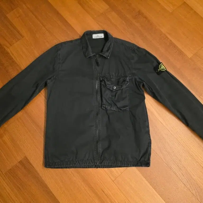 [BUNJANG] Stone Island 21SS Old Effect Overshirt Black L / 스톤아일랜드 21ss 올드이펙트 오버셔츠 블랙 L