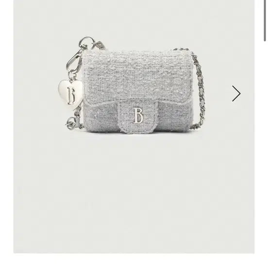 [BUNJANG] The Barnet Tweed Chain Belt Mini Bag / 더바넷 트위드 체인 벨트 미니백 mint (구매내역첨부)