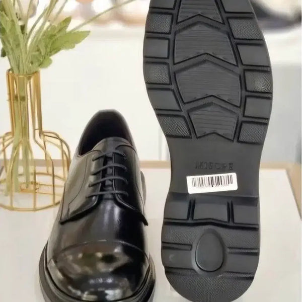 [BUNJANG] MisoPe Genuine Premium Leather Straight Tip Derby Shoes / (새상품) 미소페 정품 최고급가죽 스트레이트팁 더비 슈즈