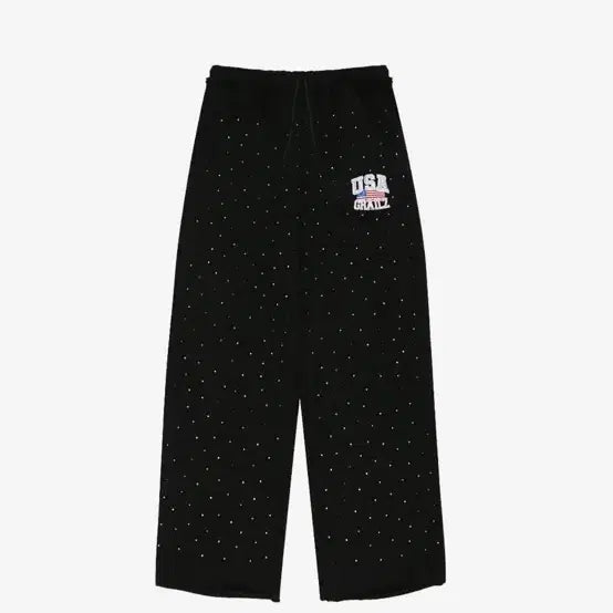 [BUNJANG] Greylace Crystal Baggy Sweatpants / 그레일즈  CRYSTAL BAGGY SWEAT PANTS 스웻팬츠 바지