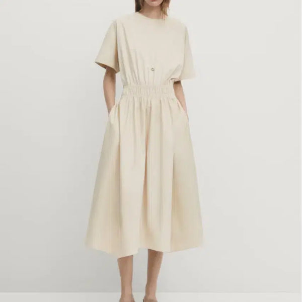 [BUNJANG] Massimo Dutti Back Slit Cotton Dress / 마시모두띠 백트임 코튼 원피스