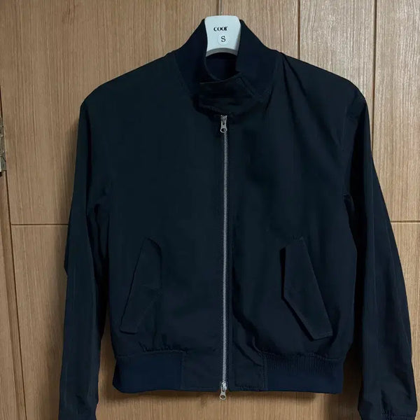 [BUNJANG] Coar Rib High Neck Harrington Jacket S / [쿠어] 립 하이넥 해링턴 자켓 S