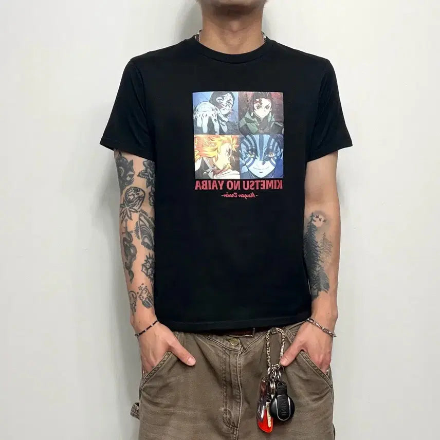 [BUNJANG] Demon Slayer: Kimetsu no Yaiba Mugen Train Official Japanese T-Shirt / 귀멸의 칼날 일본 오피셜 공식 굿즈 무한열차 티셔츠