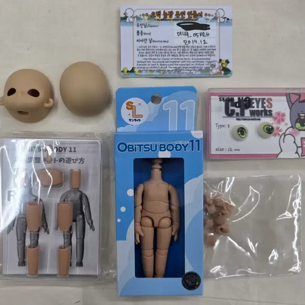 [BUNJANG] Obitsu 11 Sunlight Body Full Set & Odokfarm Mini Zoo Head / 오비츠11 썬라이트 바디 풀세트 ,오덕팜 미니주 헤드