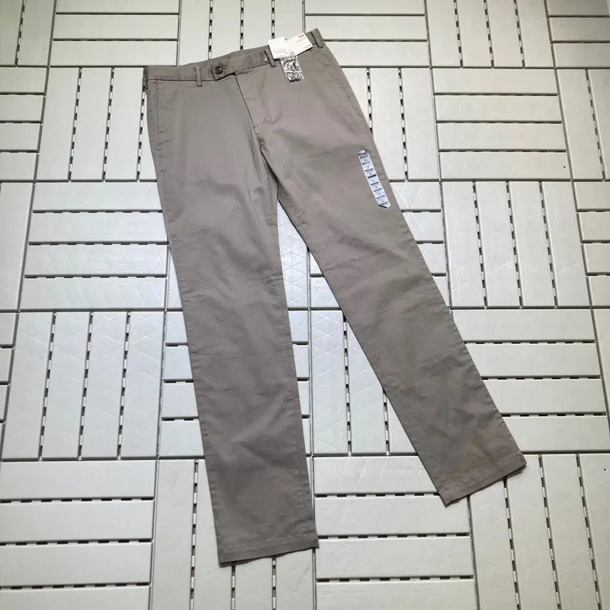 [BUNJANG] Uniqlo Slim Fit Stretch Cotton Pants Beige / [32]유니클로 슬림 스판 면바지 베이지 0574