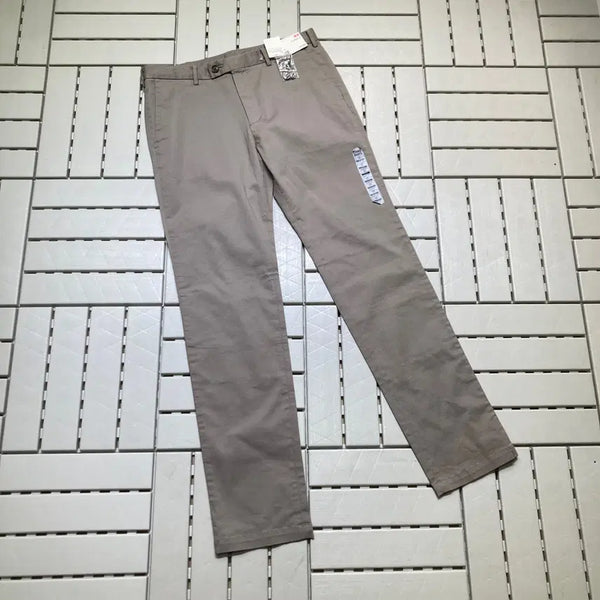 [BUNJANG] Uniqlo Slim Fit Stretch Cotton Pants Beige / [32]유니클로 슬림 스판 면바지 베이지 0574