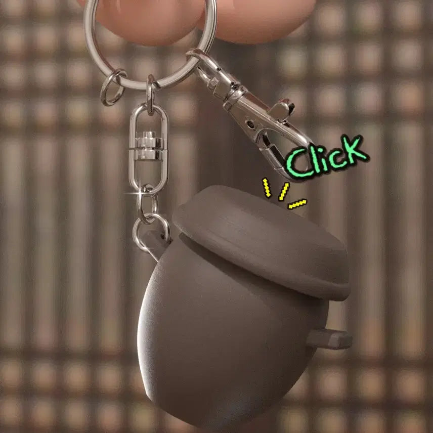 [BUNJANG] Pottery Clicker Keychain / 항아리 클리커 키링