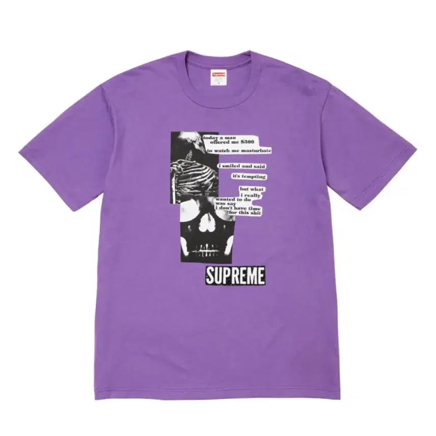 [BUNJANG] Supreme 25SS Anatomy Tee Purple / (S)슈프림 25SS Anatomy Tee 퍼플