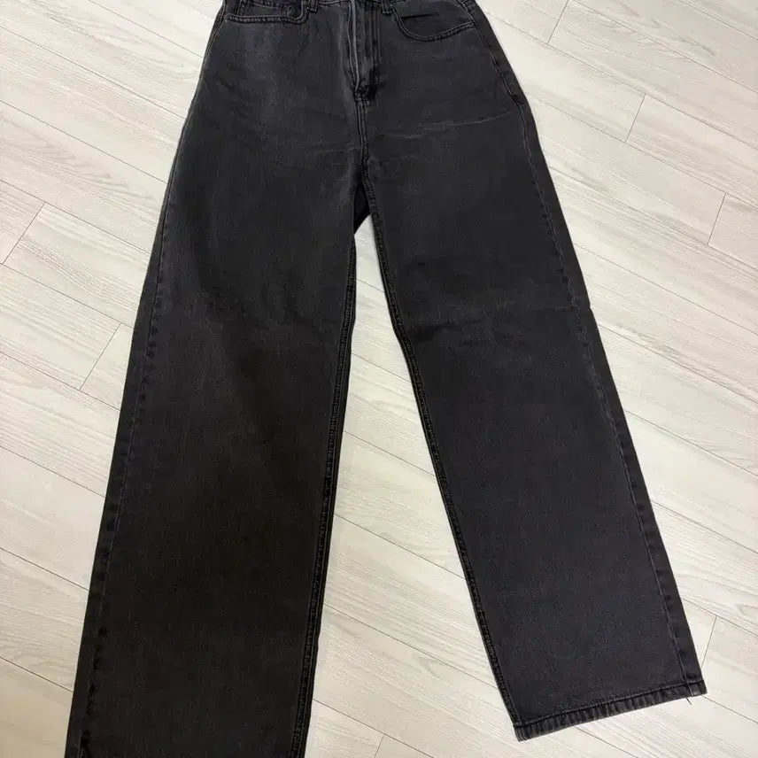 [BUNJANG] 8 Seconds Black Washed Wide Denim Pants Size 26 / 에잇세컨즈 흑청 와이드 데님 팬츠 바지 26