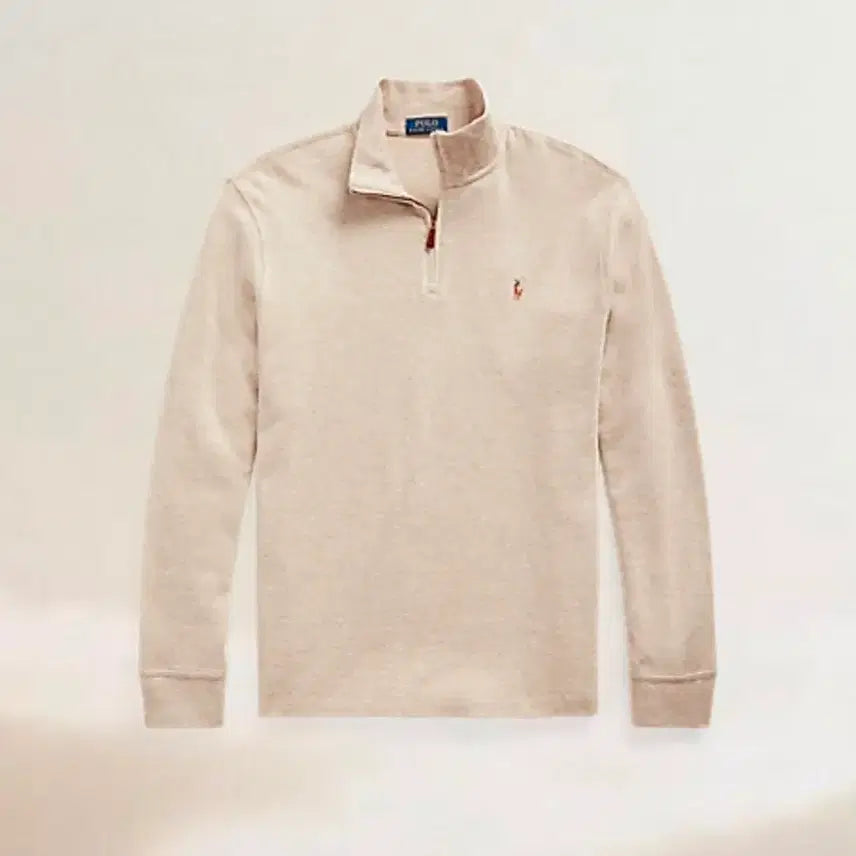 [BUNJANG] Polo Ralph Lauren Cotton Quarter Zip Beige XL / [새상품] 폴로 랄프로렌 코튼 쿼터집업 베이지 XL