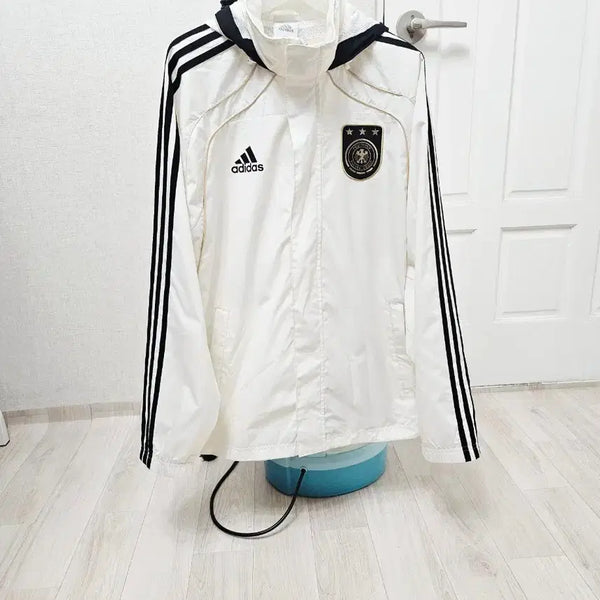 [BUNJANG] Adidas Germany Rain Jacket Windbreaker White/Black / (95~100)M 초대장급 아디다스 독일 [흰검] 레인자켓 바람막이