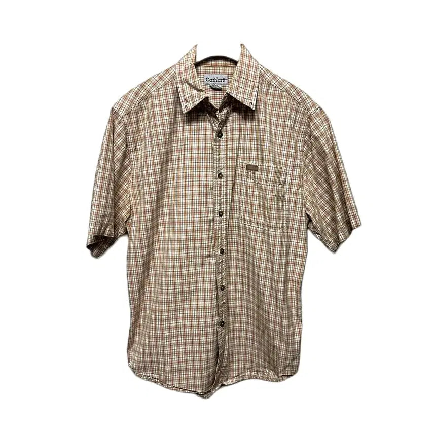 [BUNJANG] Carhartt Checked Short-Sleeve Shirt / 칼하트 체크 셔츠