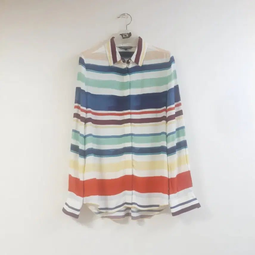 [BUNJANG] Tommy Hilfiger Multi Stripe Blouse / 타미힐피거 멀티 스트라이프 블라우스