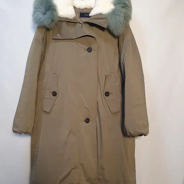 [BUNJANG] System Fox Fur Goose Down Parka Padding / 시스템 폭스퍼 구스다운 야상 패딩