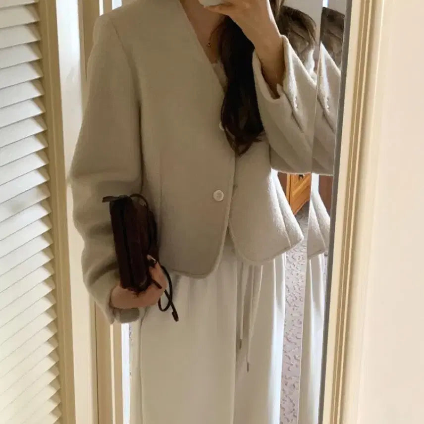 [BUNJANG] Litter Gloria Wool Jacket Beige / 리터 글로리아 울자켓 베이지