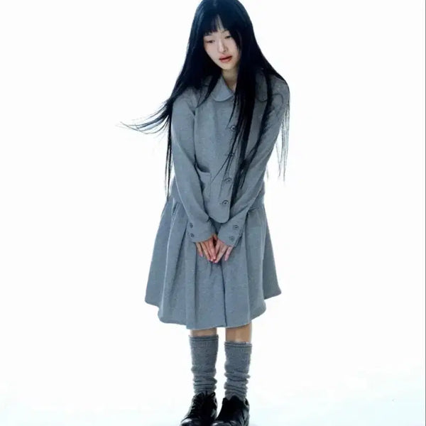 [BUNJANG] KOSEIO Koji Sweat Setup Melange Grey / 새상품) 코이세이오 코지 스웻 셋업 멜란지 그레이